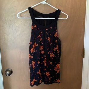 Apt 9, size Xl black with orange flowers tank
